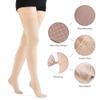 VARCOH Compression Stockings for Women, 20-30 mmHg, Beige, XX-Large, Suitable for Varicose Veins, Pregnancy, Elderly, Post-Op, Long Flights view 2