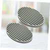 MAGICLULU Silicone Soap Dish and Drainage Tray Set Grey Non-slip Soap Holder for Bathroom and Kitchen 2pcs Set with Quick-drying Pad and Sponge Storage view 4