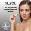 JML NuYou Facial Hair Remover for Women - Quick, Painless Hair Removal, Rechargeable with 18K Gold Blades, Portable Facial Trimmers, Lipstick Design for Discreet Face Care, New Floatable Tiltable Head view 2