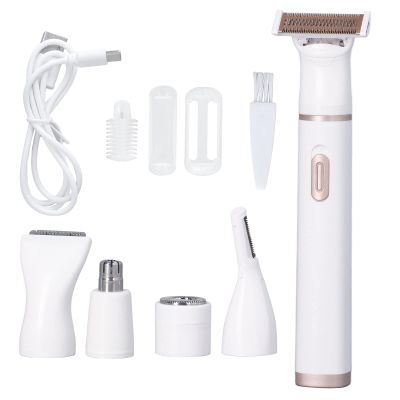 Electric Razor for Women,5 in 1 Lady Shaver Facial Hair Remover Women Shaver Hair Remover for Nose Hair Eyebrow,Detachable Electric Hair Remover