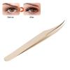 Stainless Steel Eyelash Tweezer, Straight and Curved Tip Tweezers Lash Extension Tweezer Application Eyelash Extension Supplies Nippers for Eyelash Extensions and Nail (Dolphin view 4