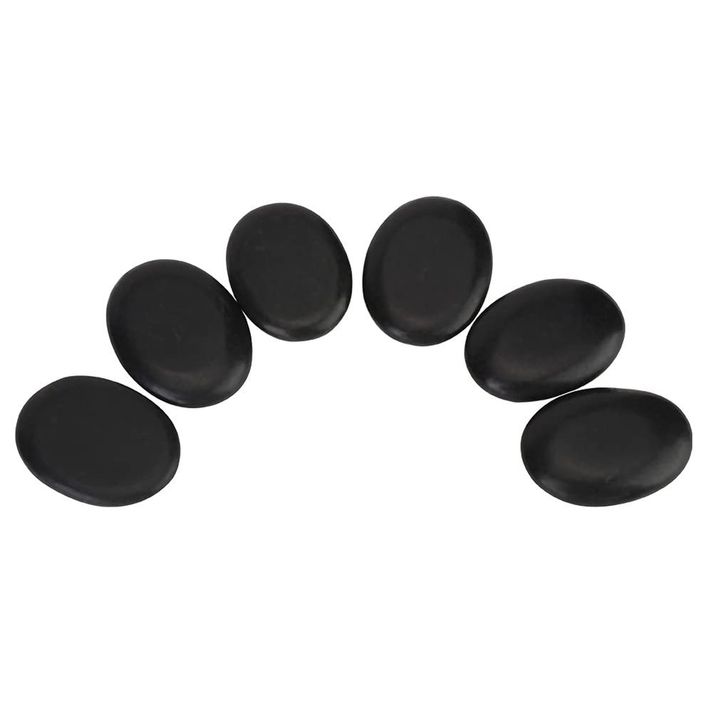 12Pcs Professional Hot Massage Stones Set, Hot SPA Energy Massage Basalt Stone Oil Pedicure Massage Stones Body Health Care Tool for Home SPA Relaxation