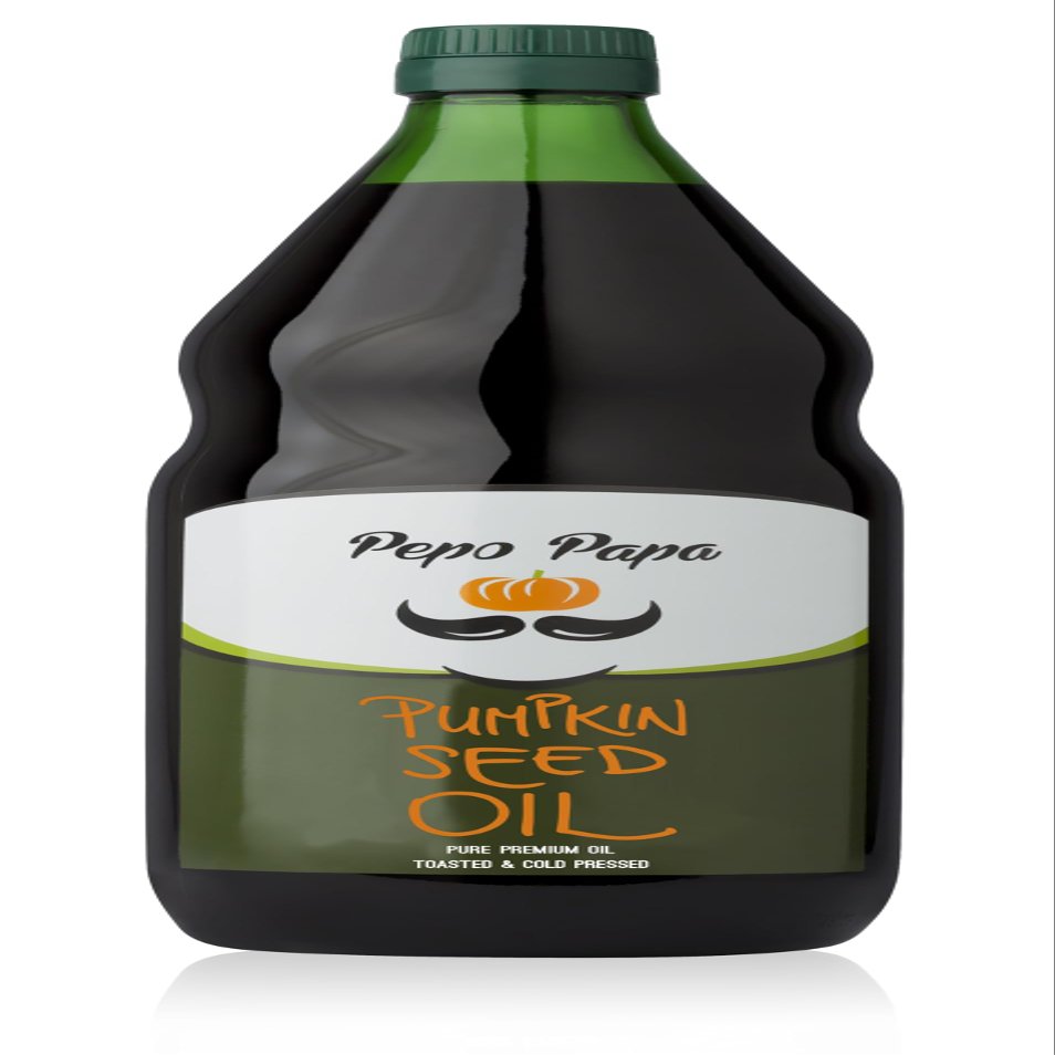 Pepo Papa Raw Pumpkin Seed Oil Cold Pressed, 1 Liter
