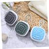 WOFASHPURET 6pcs Scalp Massage Brush for Home and Travel Includes Scalp Exfoliator in Blue Green and Grey Colors for Daily Use view 4