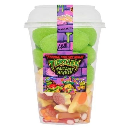 2 x Teenage Mutant Ninja Turtle Candy Cup 260g Delicious Tasty And Twisty Treat Gift Hamper For Birthday,Christmas,Easter Sold By Kidzbuzz