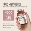 VitaBright Myo-Inositol D-Chiro-Inositol Tablets | 4000mg A Day | 120 Chewable Tablets | Contribute to Hormone Balance for Women | D Chiro & Myoinositol (Vitamin B8) with Chromium, B6 & Folic Acid view 2