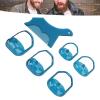 Beard Shaping Template, 5 Sizes Beard Shaping Tool, Universal Scale with Comb for Home (Blue) view 4