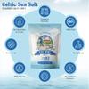 Pure Flourish Celtic Sea Salt - 600g | 100% Unrefined Celtic Salt | Rich in Essential Minerals | Hand Harvested Light Grey Celtic Salt Crystals from France view 3
