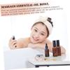 Mobestech 2 Sets Massage Oil Bowl Essential Oil Mixing Bowl Measuring DIY Flower s Facial Facial Mask Mixing Dipping Sauce Cups Small Mixing s Metal view 2
