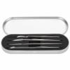 Eyelash Extension Tweezers Set, Eyelash Extension Tweezers Professional for Beauty Salon (Silver Metal) view 1