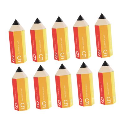 Warmhm 10pcs Pencil Shaped Candy Boxes Party Favour Gift Boxes for Wedding Birthday Christmas Small Size for Candy Chocolate Jewellery