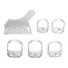 Beard Shaping Template, 5 Sizes Beard Shaping Tool, Universal Scale with Comb for Home (Transparent) view 4