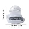 Uitseld Soapbar Dispensing Dish Brush - Pressing Dish Scrub Brush,Scrub Brush for Cleaning Dishes, Kitchen, Bathroom and Household, Dish Scrubber Brush for Pots, Pans, Counter view 4