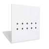 Eyelash Tweezers Holder, Portable Tweezer Display Stand, Lightweight, Acrylic, Multifunctional, Scratch Resistant, for Salon Use (WHITE) view 2