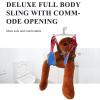 Full Body Sling Patient Lift,Patient Lift Sling Toileting,Hoist for Lifting Elderly,Universal 4-Point Transfer Sling for Medical Handicap Disabled Elderly Large view 4