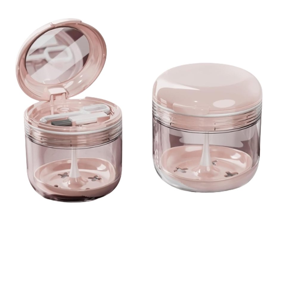 Complete Denture Care Kit: Retainer Case with Easy-Clean Denture Box, Denture Cleaner, and False Teeth Container - Ideal for Storing, Soaking, and Cleaning Dentures and Retainers
