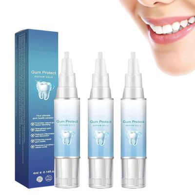 Gum Shield Therapy Gel, 3 Pieces Dentizen Gum Therapy Gel, Teeth Whitening Gum Shield Gel, Teeth Whitening Gel Receding Gum Treatment, Tooth Whitening Pen Teeth Whitening Gel