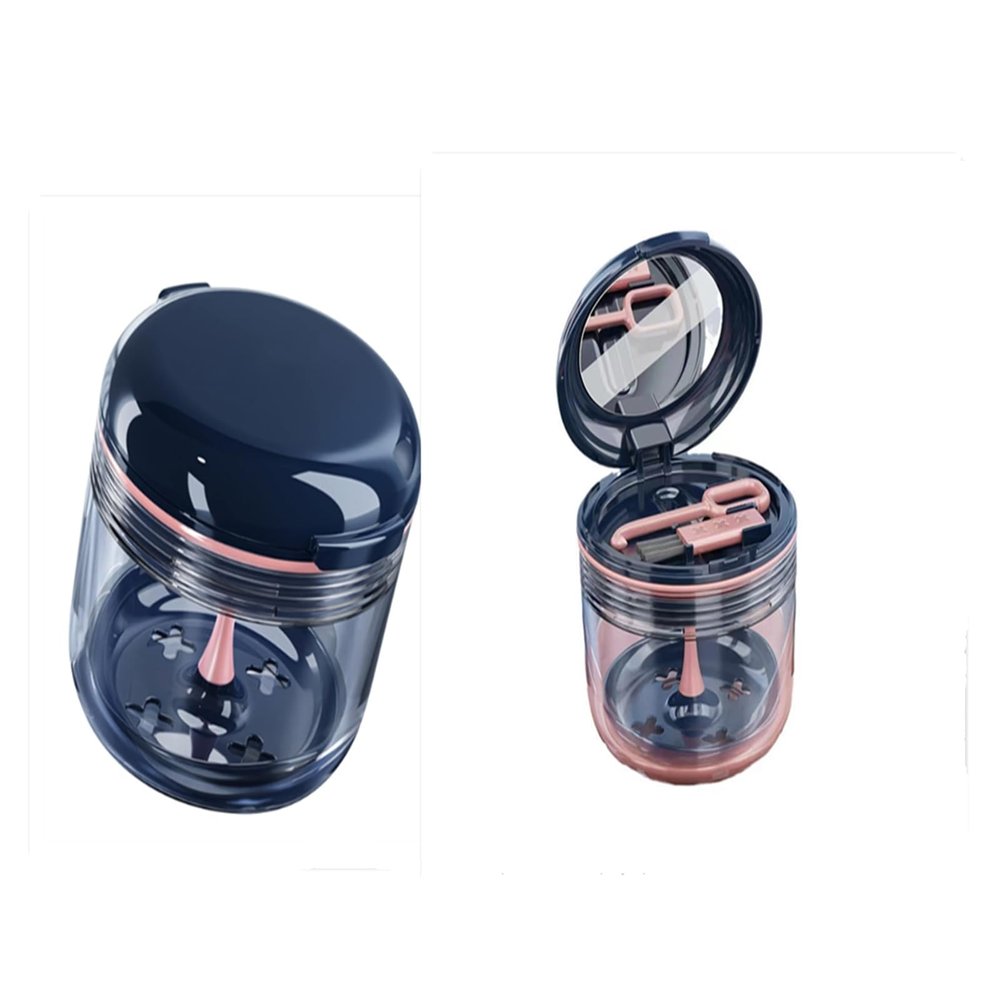 Complete Denture Care Kit: Retainer Case with Easy-Clean Denture Box, Denture Cleaner, and False Teeth Container - Ideal for Storing, Soaking, and Cleaning Dentures and Retainers