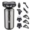 Electric Razor for Men, 5 in 1 Electric Shaver Men Beard Trimmer IPX6 Waterproof Shaving Machine USB Charging Razor Clipper Multifunction Grooming Kits view 1