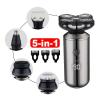 Electric Razor for Men, 5 in 1 Electric Shaver Men Beard Trimmer IPX6 Waterproof Shaving Machine USB Charging Razor Clipper Multifunction Grooming Kits view 2