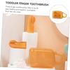 Mobestech Silicone Finger Toothbrush Boys and Girls Oral Massager Brush for Childs Oral Cleaner Teething Brush for Health view 2