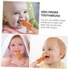 Mobestech Silicone Finger Toothbrush Boys and Girls Oral Massager Brush for Childs Oral Cleaner Teething Brush for Health view 3
