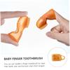 Mobestech Silicone Finger Toothbrush Boys and Girls Oral Massager Brush for Childs Oral Cleaner Teething Brush for Health view 4