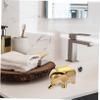 IMIKEYA Ceramic Elephant Soap Dish Drainer Self Draining Soap Holder Bathroom Supply view 2