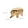 IMIKEYA Ceramic Elephant Soap Dish Drainer Self Draining Soap Holder Bathroom Supply view 4