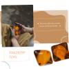 Mobestech 2pcs Finger Flexibility Training Balls Resin Massage Ball Muscle Roller for Hand Exercise for Fitness Muscle Relaxation Random Color view 2