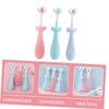 minkissy Soft Bristles Toothbrush for Toddlers Decorative Boys and Girls Toothbrush Brush Set Manual view 4