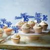 30pcs 16th Birthday Cupcake Toppers - Sixteen Happy 16th Cupcake Picks - Cheers to Sweet 16 Cake Decorations - Deep Blue Glitter view 4