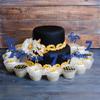30Pcs 7th Birthday Cupcake Toppers Glitter Seven Happy 7 Cupcake Picks Cheers to 7 Years Old Cake Decorations for 7th Birthday Party Supplies Deep Blue view 4