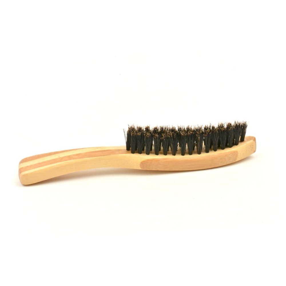 Housoutil Men's Beard Shaving Brush Set Long Handle Black Gentle on Skin Professional Beard Styling Maker