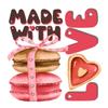 20 Napkins Food Baked with Love as Table Decoration Paper Napkins with Motif Also for Decoupage and Decoupage 33 x 33 cm view 1