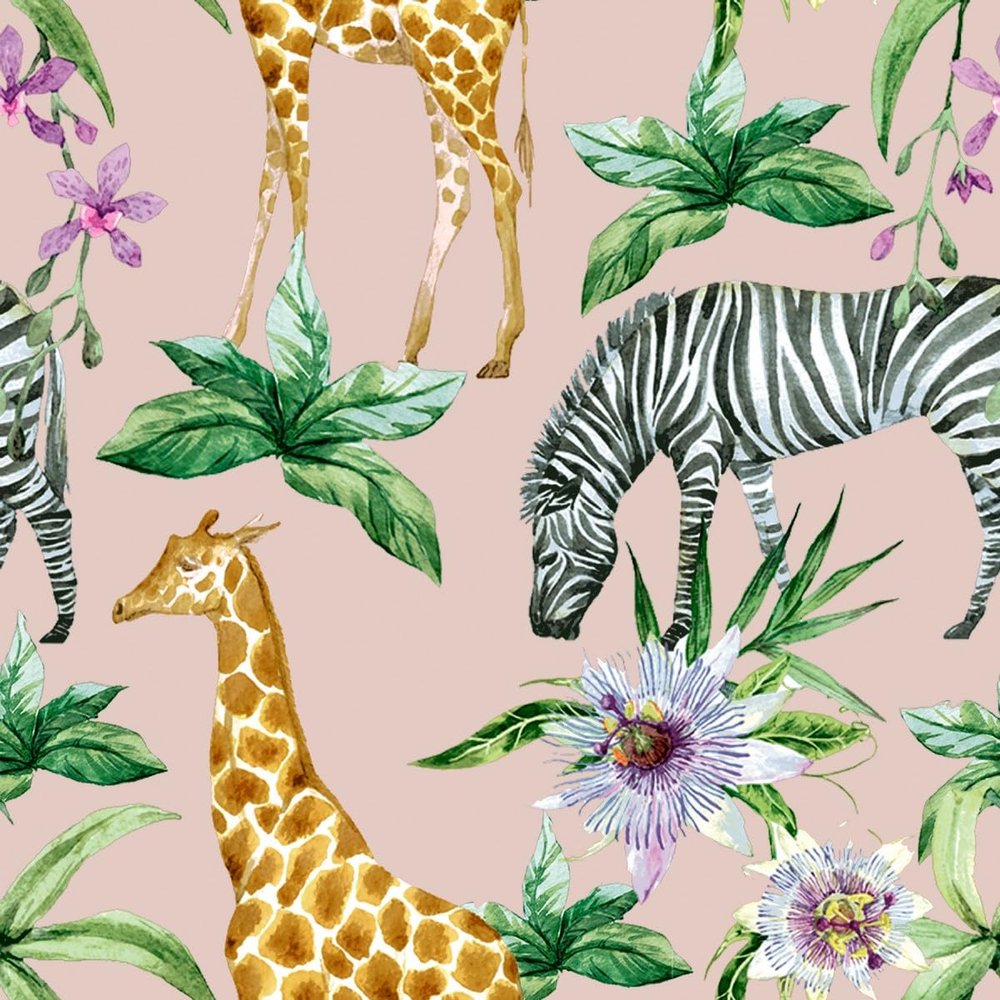 20 Napkins Animal Motifs Zebra and Giraffes Table Decoration Paper Napkins with Motif Also for Decoupage and Decoupage 33 x 33 cm