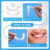 3 Pairs False Teeth, VEGCOO Clip in Veneer Teeth Instant Veneers Dentures Fake Tooth Braces, False Teeth Clip on Veneer Top and Bottom, Whitening Veneers Tooth Top and Bottom Set for Men Women view 4