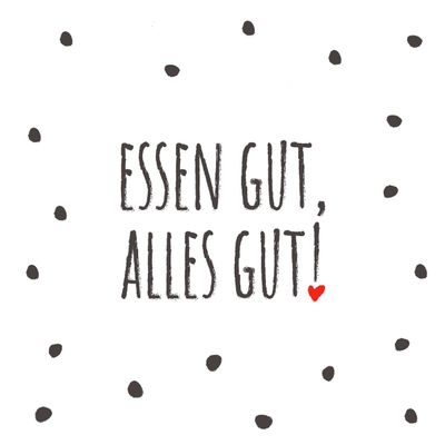 20 Serviettes with Text "Alles gut als Tischdeko" Paper Napkins with Motif Also for Decoupage and Decoupage 33 x 33 cm