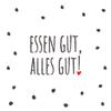 20 Serviettes with Text "Alles gut als Tischdeko" Paper Napkins with Motif Also for Decoupage and Decoupage 33 x 33 cm view 1