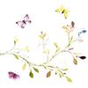 16 Embossed Napkins Flowers Butterflies on Colourful Leaves as Table Decoration Paper Napkins with Motif and Embossing Also for Decoupage and Decoupage 33 x 33 cm view 1