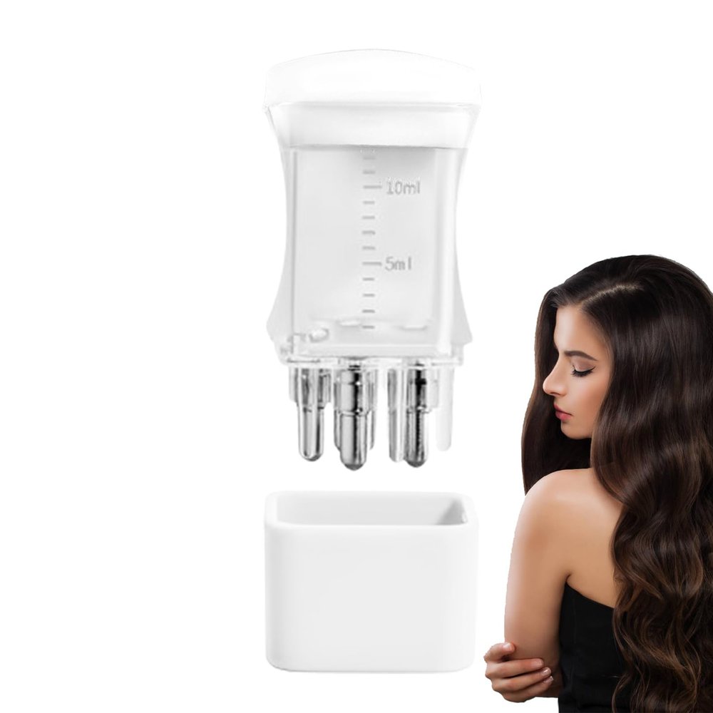Hair Oil Applicator - Hair Scalp Applicator | Liquid Oil Dispenser | Root Comb Applicator Bottle | Portable Head Fluid Brush for Liquid Oil and E-ssential Oil | Scalp Massage Comb with Roller