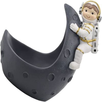 1pc Astronaut Flower Pot Pots for Outdoor Plants Terrarium Glass Terrariums for Plants Mini Planter Ceramic Bonsai Pot Astronaut Party Table Decoration Resin Air Vase (Color : Assort ( Color : Assorte
