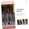 Didiseaon Clean Broken Hair Brush Beard Brush Curved Handle Wool for Mustache and Shaving Men Face Clean for Household Barber Shop Use view 4