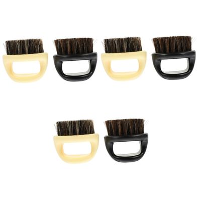 DOITOOL 6pcs Multi-function Beard Brush Bristle for Men Beard Care Comb for Detangling and Hair Removal Brush for Grooming at Home Barbershop