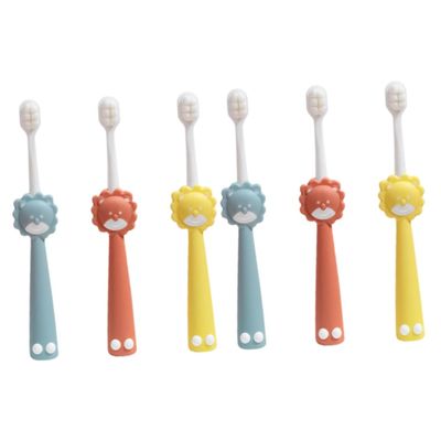 PartyKindom 6pcs Boys and Girls Toothbrushes Comfortable Boy Girl Daily Use Travel Accessory Age Manual Brush