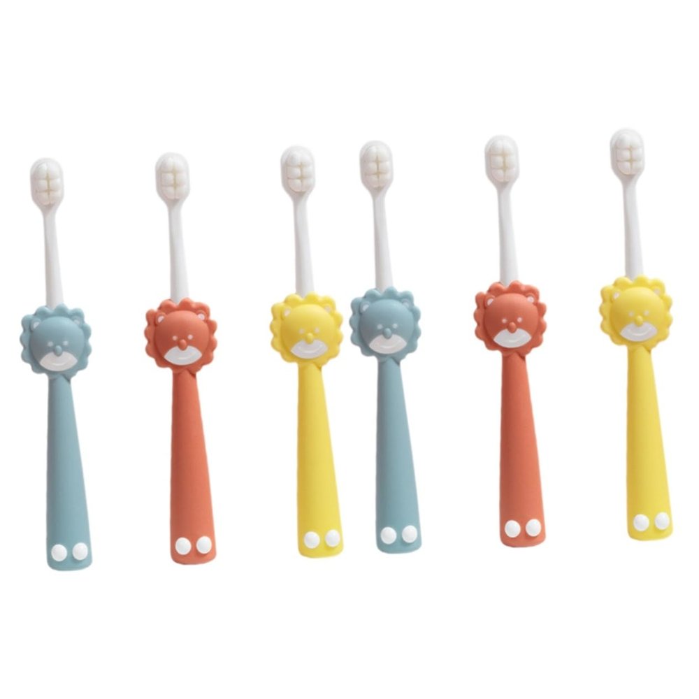 PartyKindom 6pcs Boys and Girls Toothbrushes Comfortable Boy Girl Daily Use Travel Accessory Age Manual Brush