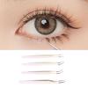 Eyelash Tweezers Set, Easy Operation Stainless Steel High Hardness Smoothly Ergonomic 4pcs Eyelash Extension Tweezers for Dormitory for Party (Violet) view 2