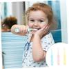 Gatuida 3pcs Cartoon Hippopotamus Toothbrush Set for Boys and Girls Soft Bristles for Gentle Tooth Brushing at Home Travel view 2
