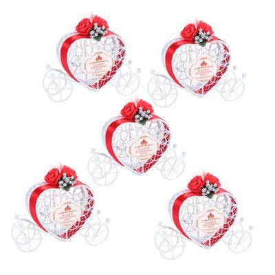 DIYEAH 5pcs Uniquewedding Candy Box Box of Sweets for Wedding Birthday Christmas Creative Candy for Decorative Occasions
