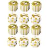 Gatuida 100pcs Mini Hexagon Candy Boxes Stripe Dots Bronzing Packaging Boxes for Birthday Party Wedding Favor view 1